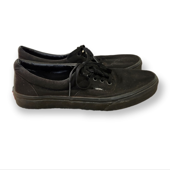 Vans Low Top Canvas Sneakers Black Men's 10.5 - Picture 2 of 7